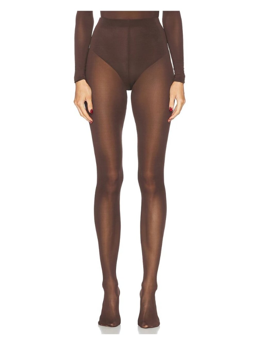 WARDROBE.NYC Sheer Tight in Dark Brown